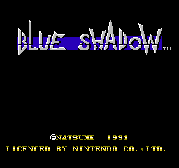 Blue Shadow Title Screen